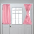 thumbnail image 1 of Cortinas de Puerta Oscurecedoras, Cortina de Ventana Lateral Francesa para Privacidad, Cortina de Puerta con Bolsillo para Varilla para Ventana de Puerta del Patio, Rosa, 25" x 40", 1 Panel, 1 of 7