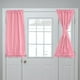 thumbnail image 1 of Cortinas de Puerta Oscurecedoras, Cortina de Ventana Lateral Francesa para Privacidad, Cortina de Puerta con Bolsillo para Varilla para Ventana de Puerta del Patio, Rosa, 25" x 40", 1 Panel, 1 of 7
