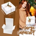 thumbnail image 2 of Juego de cajas de regalo Critiin, 8 unidades, papel blanco, 20 x 20 x 10 cm, 2 of 7