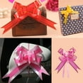 thumbnail image 4 of Amaiiu 10 Pieces Bow Pull Decor Multi-colors Festive Packing DIY Crafts Lightweight Plastic Hand-Pulled Flower Christmas Holiday Pink Gold, 4 of 7