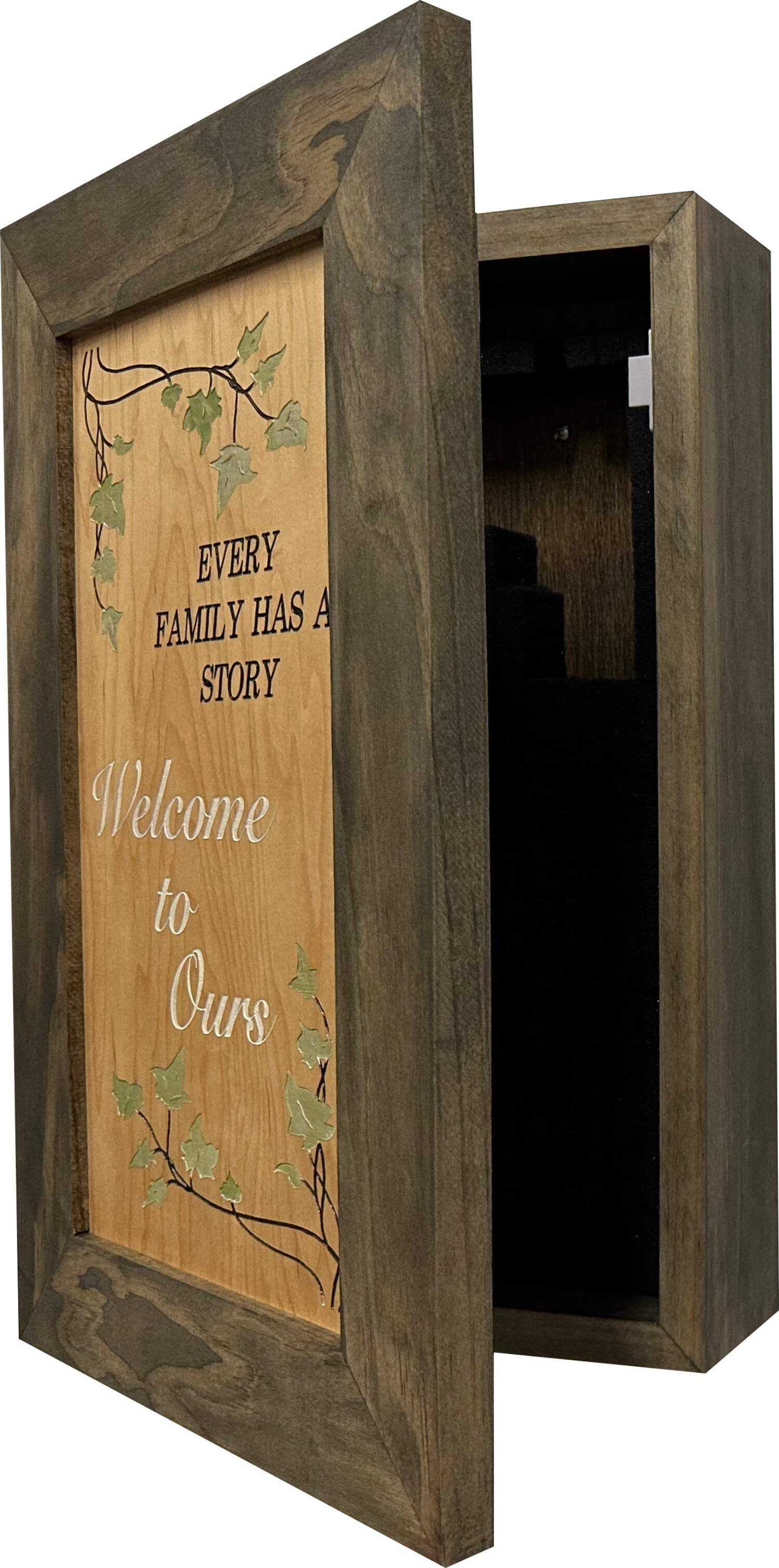 Bellewood Designs Wooden Gun Safe Wall Mountable Decoration Every Family Has a Story Welcome to Ours …