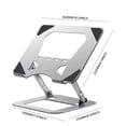 thumbnail image 3 of PENGXIANG Foldable Laptop Stand Alloy Steel Cooling Support for 10-17 Inch MacBook Air Pro, 3 of 9