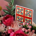 thumbnail image 3 of 3drose, Spanish Tile Design Red and Blue, 12 Greeting Cards with Envelopes, 3 of 7