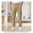 thumbnail image 4 of Jogger Quarry para Hombre Bolsas Elástico Café Talla 38, 4 of 4
