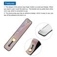 thumbnail image 4 of Uxcell 2 Pcs Phone Loop Finger Holder Silicone Phone Strap Grip Holder Black (Beach), 4 of 6