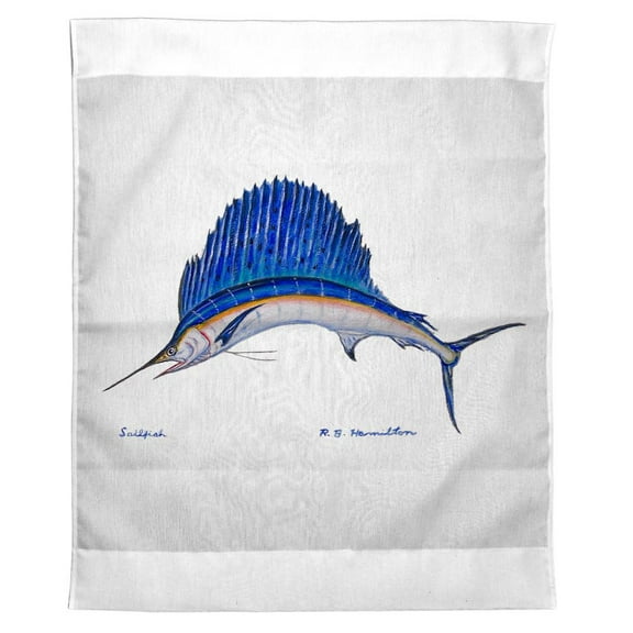 Betsy Drake Interiors Sailfish Outdoor Wall Hanging 24x30