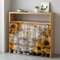 thumbnail image 6 of Sunflowers Cabinet Curtains for Kitchen 35"W x 35"L, Spring Daisy Floral Butterfly Dragonfly Wood Grain Laundry Sink Cabinets Magic Tape Short Curtain Privacy Panel for Bathroom Vanity Cabinets, 6 of 9