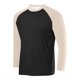thumbnail image 1 of pstuiky camisas de manga larga para hombre, Camisa deportiva transpirable de manga larga raglán con cuello redondo para hombre, de color sólido top de hombre xl, 1 of 2