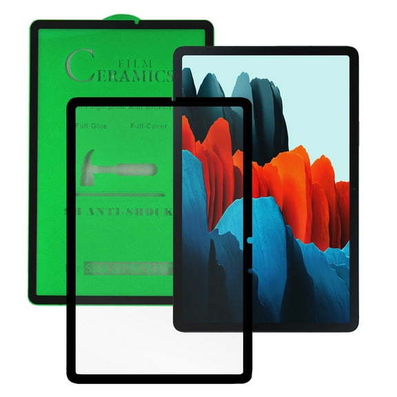 KIQ Galaxy Tab S7 S8 11.0 Screen Protector, Clear Flexible Ceramic Scratch/Crack/Chip/Shatter Resistant Self-Adhere Bubble-Free for Samsung Galaxy Tab S7 T870/ S8 X700 [11.0]