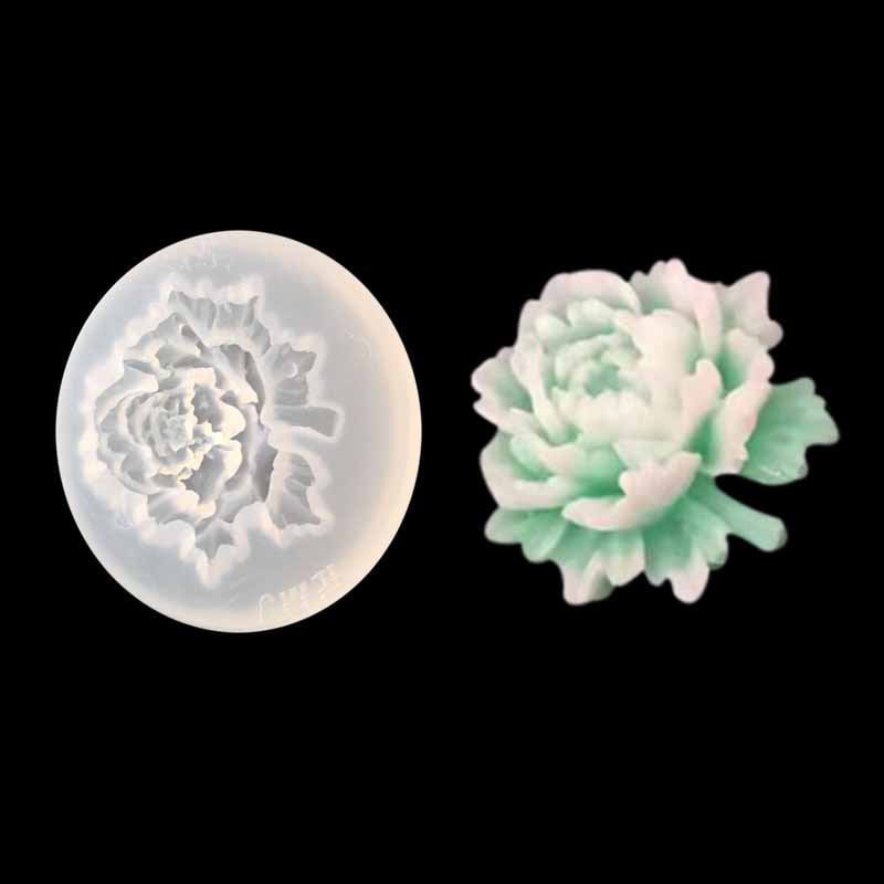 Rose Flower Silicone Pendant Mold Jewellry Making Resin Mould Epoxy Casting Tool 