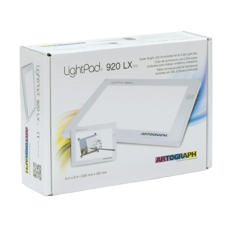 Artograph LightPad 920 LX 9x6 Inch Thin Dimmable LED Light Box for Tracing  and Drawing - 25920 