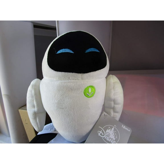 New Wall-e Eve Plush with Vegetation 8" Tall Head Turns Hard to find New