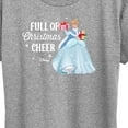 thumbnail image 3 of Disney - Full Of Christmas Cheer Cinderella - Women's Short Sleeve Graphic T-Shirt, 3 of 5