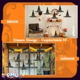 thumbnail image 5 of PMU Halloween Party Accessories Decoration Costume Witch Hats Black/Gold Polyester Pkg/1, 5 of 8