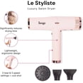 thumbnail image 2 of L'ange Hair Le Styliste Luxury Hair Dryer | Silent Brushless 1875W | 4X Faster Drying & 3 Settings, 2 of 7