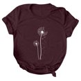 thumbnail image 1 of Blusa de camiseta informal con estampado de manga corta y cuello redondo de verano para mujer a la moda Fridja  hjk1017, 1 of 4