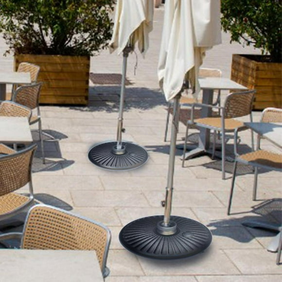 Garden Patio Umbrella Base Stand for Umbrellas for 35-38mm Pole Umbrella - Black