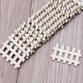 thumbnail image 2 of 100 Pieces Miniature Fairy Garden Fence Panels Wood Ornament Dollhouse Decorative Picket Fence for Diy Creative Painting Wooden Craft , 7.3x4.5CM, 2 of 7