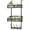 Black, variant on Over The Door Hooks Organizer, Back of Door Organizer with 12 Coat Hooks & Mesh Baskets Over The Door Towel Rack Door Hanger Storage Rack for Bathroom,Kitchen,Bedroom(White)
