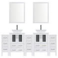 thumbnail image 2 of LessCare Modern 84'' Double Bathroom Vanity Set with Mirror, 2 of 2