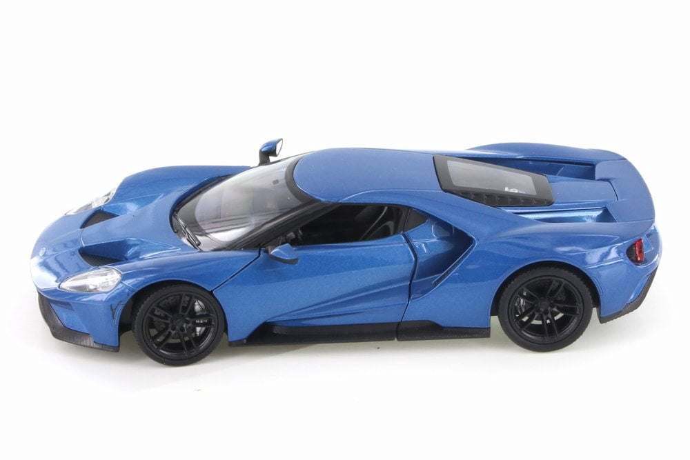 2017 Ford GT, Blue - Welly 24082/4D - 1/24 Scale Diecast Model Toy Car