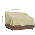 thumbnail image 4 of Waterproof Chair Cover Furniture Dustproof Foldable Covers Bench Adjustable Drawstring Protector Organizer Outdoor Lawn Beige + coffee, 4 of 7