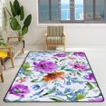 thumbnail image 2 of FREEAM Soft Foam Nursery Area Rugs Watercolor Floral Wildflowers Twigs Leaves Buds Non Slip Play Mats for Kids Boys Girls Playing Room Living Room60x39 inch, 2 of 6
