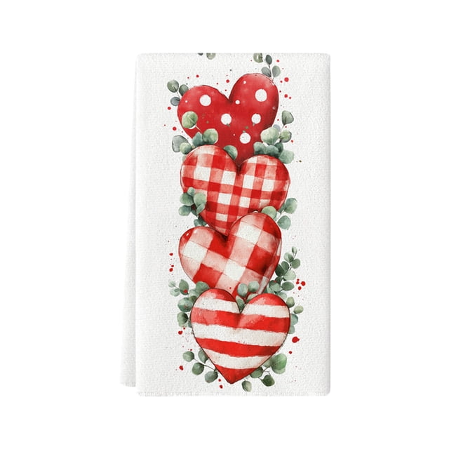 Yhmxh Decoración del baño Paños de cocina y paños de cocina Day Kitchen Rose Red Organizadores y almacenamiento de baño Accesorios de baño