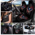 thumbnail image 2 of Uorisanigo Eagle American Flag 15 PCS Car Seat Cover Set with Steering Wheel Cover,Seatbelt Covers,Trash Can,Air Vent Storage Bag,Rearview Mirror,Car Coasters,Keychainx Auto Interior Accessories, 2 of 7