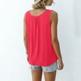 thumbnail image 6 of Horkkom Plus Size Tank Tops for Women Wide Strap Crew Neck Sleeveless Tops Loose Summer Flowy Tank Tops,XL-6XL, 6 of 9