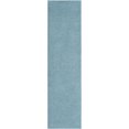 thumbnail image 2 of Rugs.com Everyday Solid Collection Rug – 8 Ft Runner Santorini Blue Medium Rug Perfect For Hallways, Entryways, 2 of 9