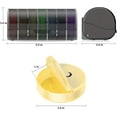 thumbnail image 2 of Daily Pill Organizer (Twice-a-Day) - Weekly AM/PM Pill Box, Round Medicine Organizer, 7 Day Pill Container, Vitamin Organizer for Vitamin Fish Oils Supplement, 2 of 5