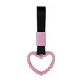 thumbnail image 1 of 1pc Black Belt Heart Shaped Night Glow Car Rearview Mirror Ornament, 1 of 4