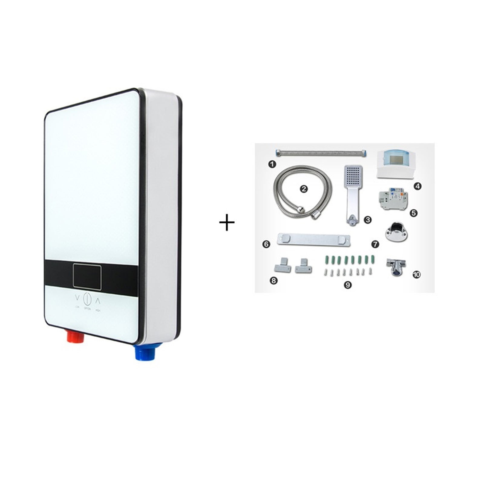 6500w Instant Tankless Water Heater Thermostat Induction Heater Smart Touch Electric Heaters Shower Automatica ,Compact Design