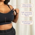 thumbnail image 3 of Kindred Bravely for Nursing and Wearable Pumping Bra - XL/XXL Busty - Black, 3 of 9