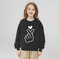 thumbnail image 2 of Gelikeya Oversized Girls Sweatshirt Valentines Day Crew Neck Funny Sweatshirts Trendy Oversized Loose Winter Clothes & 2-3 Years, 2 of 5