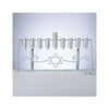 Rite Lite 9.5" Hanukkah Etched Star of David Illusion Candle Menorah - Silver