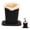 Black, variant on SharkTRUE Plush Lined Eyeglasses Stand For Glasses PU Leather Reading Stand Organizer Case Protective Glasses For Desk Case