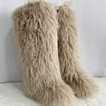 thumbnail image 3 of Women's Winter Faux Fur Beach Wool Boots Are Warm Fluffy and Knee High Snow Boots, 3 of 4