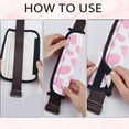 thumbnail image 5 of Cow Pattern Nylon Car Safety Belt Cover Rectangle Pink 230x65x13mm, 5 of 6