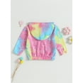 thumbnail image 4 of Wassery Baby Girls Clothes Tie-Dye Print Hooded Jacket Zip Up Long Sleeve Sweatshirts 6M 9M 12M 18M 24M Newborn Girls Coat Fall Winter Infant Clothes Outerwear, 4 of 8