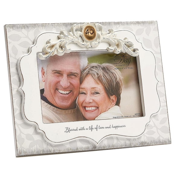 Celebrate a 40th Anniversary with this special frame - 4x6