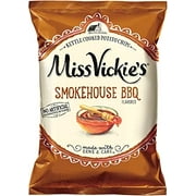 Miss Vickie's Smokehouse BBQ Flavored Kettle Cooked Potato Chips 1.375 oz Bags - Pack of 16