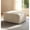 Beige, variant on Howcool Oversized Corduroy Ottoman Bench for Living Room, Rectangle Plush Footrest Pouf, Extra Seating & Coffee Table for Sofa, Compressed Memory Foam, No Assembly Required, Orange