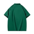 thumbnail image 4 of hoksml Man Plus Size Polos Solid Color Collared Button T Shirt Casual Loose Lapel Shirt Large Size Fashion Athletic Short Sleeve Summer Lightweight Breathable Top, 4 of 4