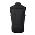 thumbnail image 3 of Men's Cutter & Buck Heather Charcoal Albuquerque Isotopes Mainsail Sweater-Knit Full-Zip Vest, 3 of 3