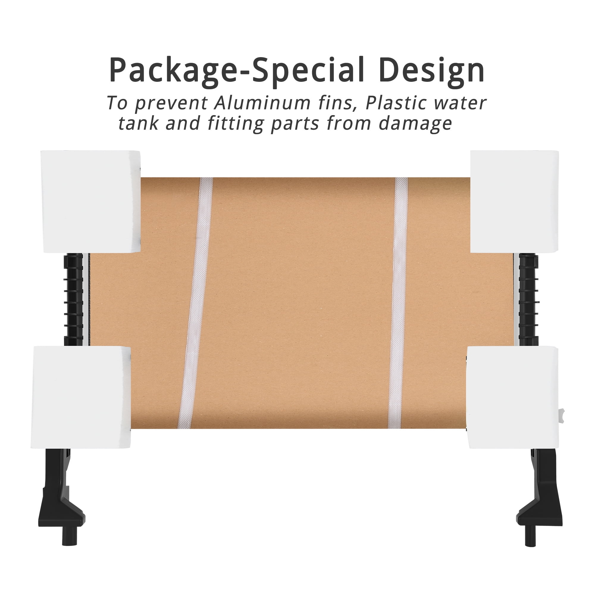 LEDKINGDOMUS Radiator for 2015-2024 Ford Mustang EcoBoost Premium 2.3L L4 Direct Fit Replacement Aluminum Core with Brass Cooler OEM Equivalent