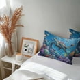 thumbnail image 7 of Waterproof Throw Pillow Covers Set of 2, 20x12 Inch Coastal Blue Turtle Decorative Pillowcases Outdoor Pillow Slip Cushion Covers Set for Couch Tent Tropical Ocean Animal Coral Fish, 7 of 7