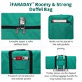 thumbnail image 3 of Foldable Duffel Bag 30" / 75L Lightweight with Water Rresistant for Travel-Green, 3 of 7