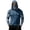 Dark Blue, variant on Men's Camouflage Outdoor Hooded Sun Protection UPF 50+ Shirt with Face Cover & Zip Pocket for Fishing & Camping-Green-2XL